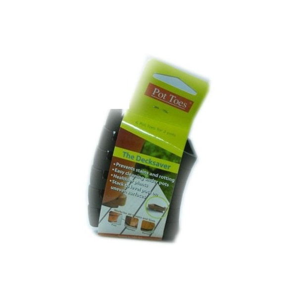 Bosmere/Plant Stand 6PK 3 BLK Pot Toes PT-06BLCS - main